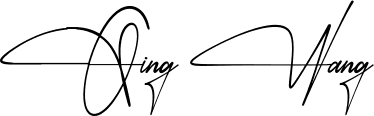 Qing Wang signature