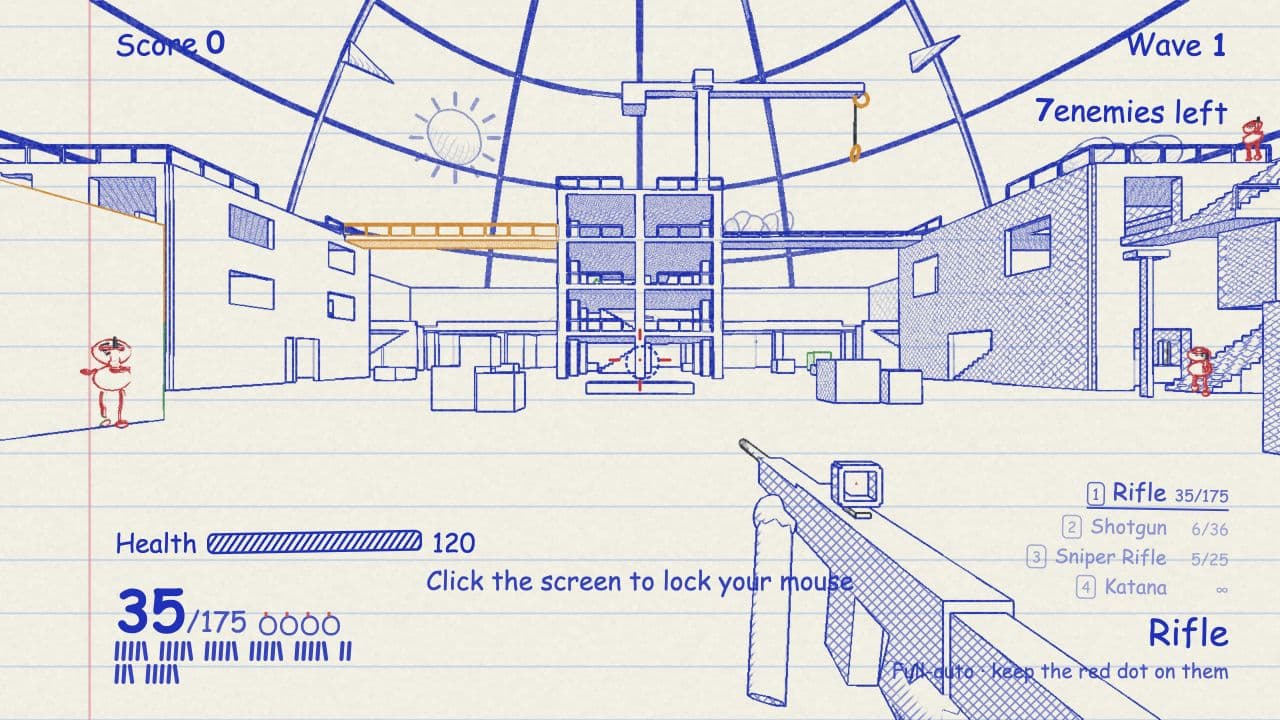 Doodle Shooter template preview