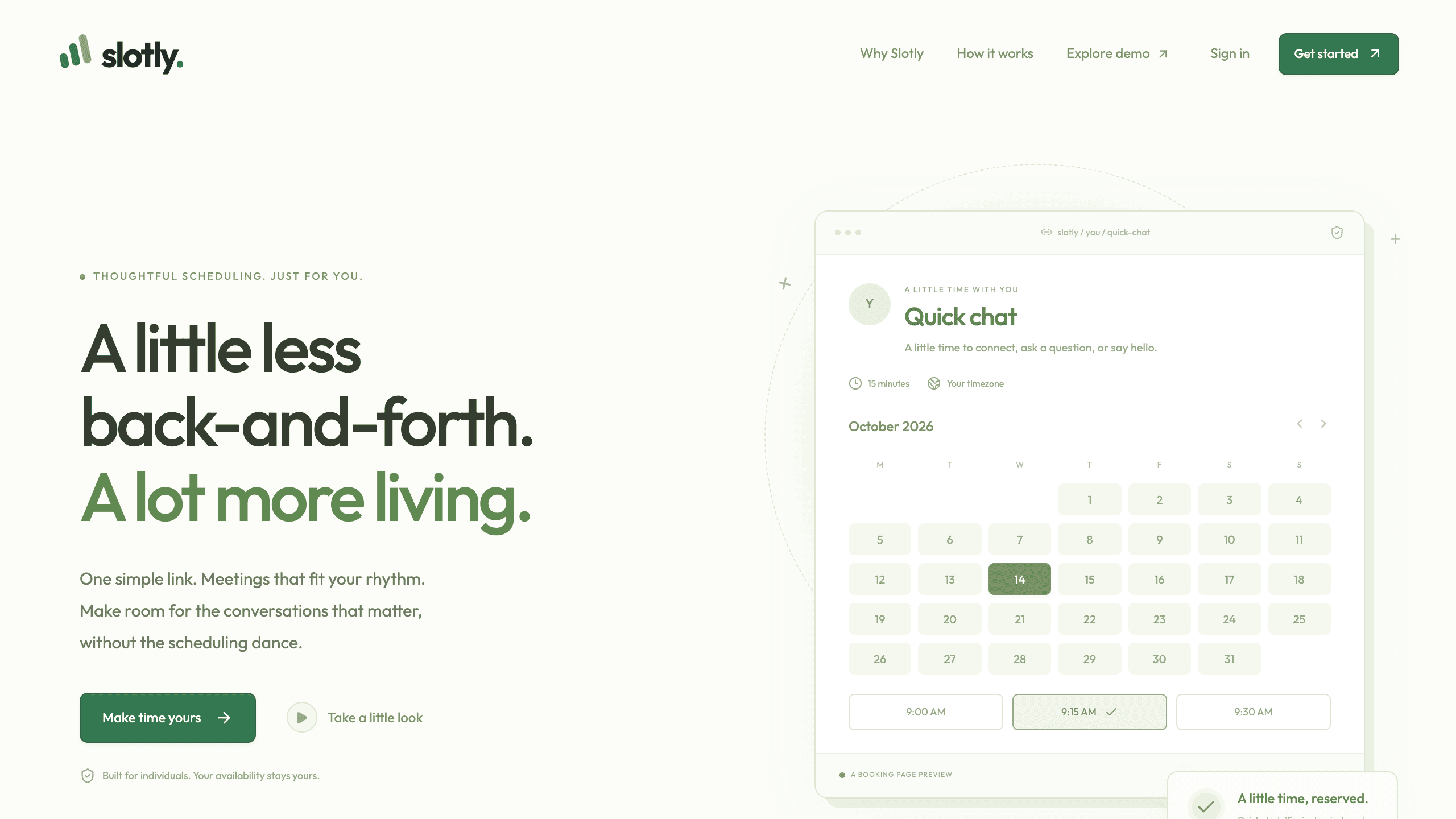 Slotly template preview